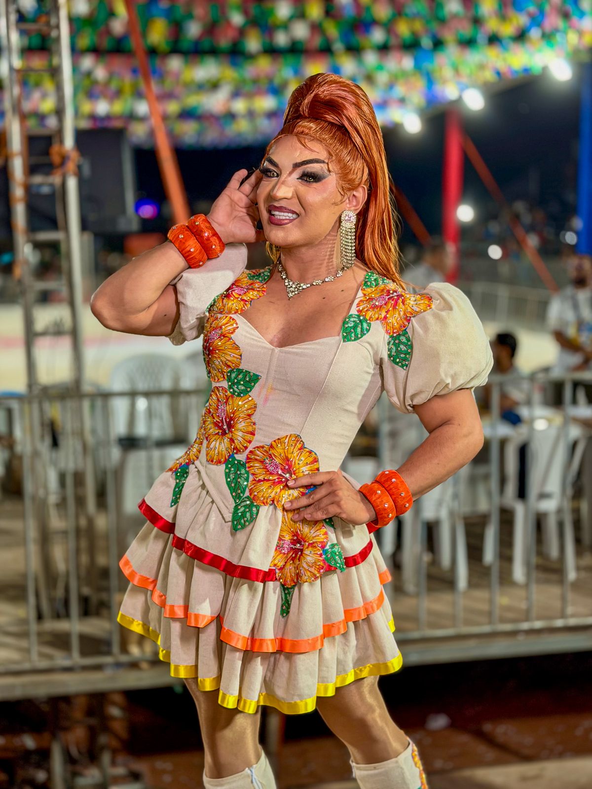 Sheron Lumynes caracterizada no Nordestão 2026