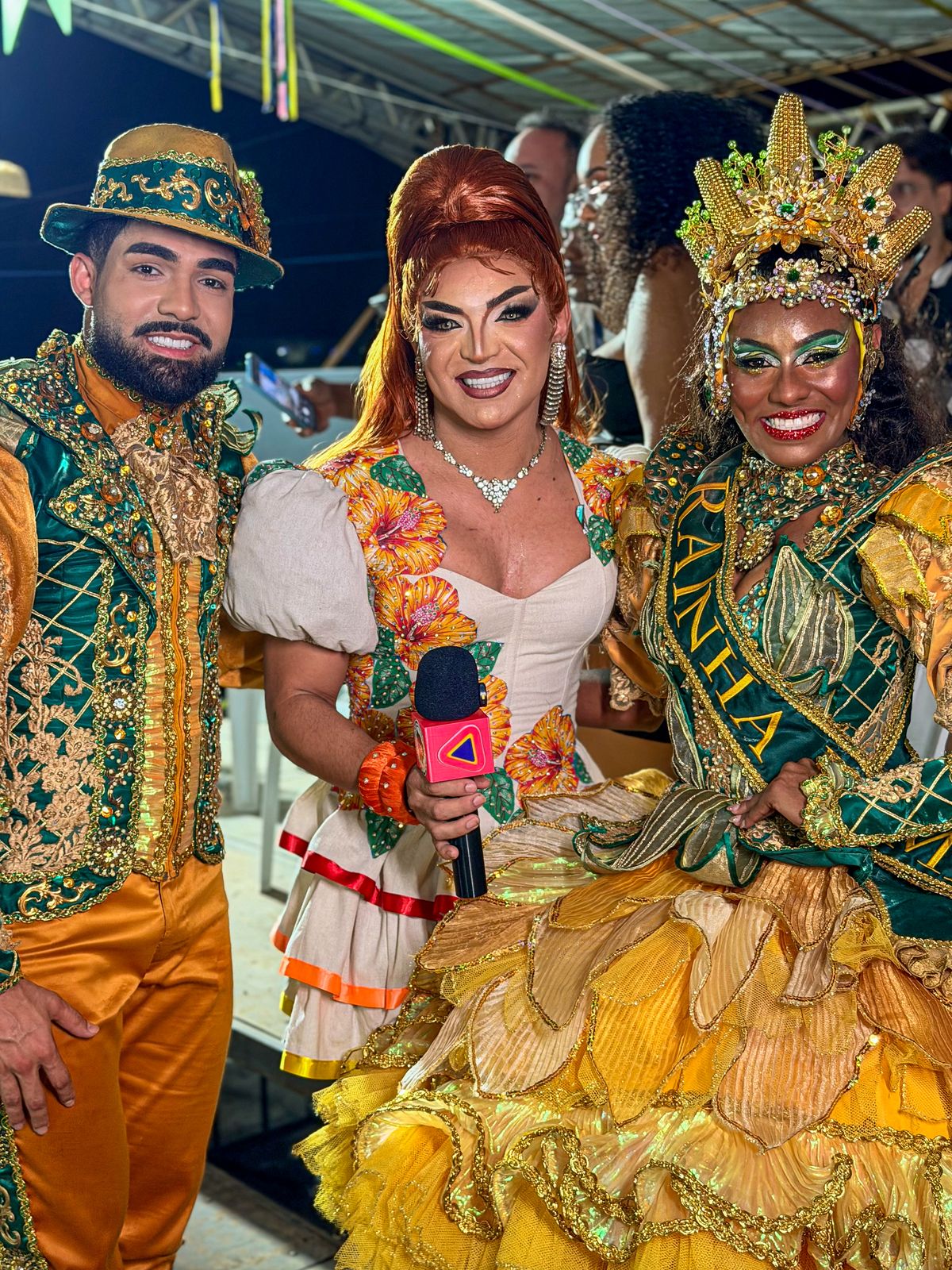 Sheron Lumynes com o Rei e a Rainha do Nordestão 2026