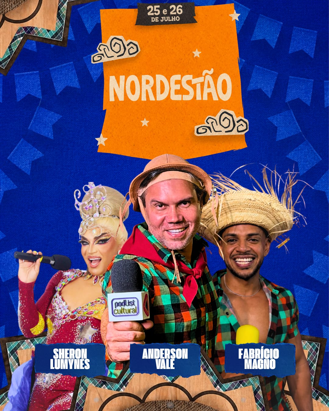 Cartaz do evento Nordestão, 25 e 26 de julho